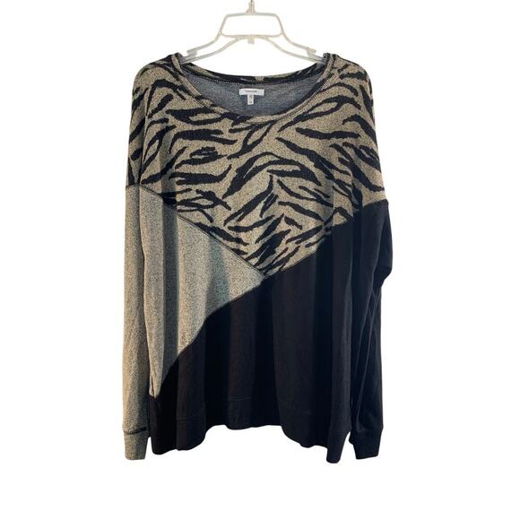 MAURICES Women’s Zebra Print Casual Pull Over Sweater / Size: 1X - Picture 1 of 5